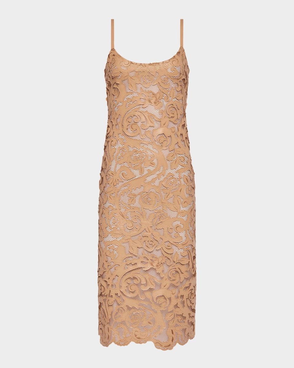 Kazuko Lasercut Midi Dress